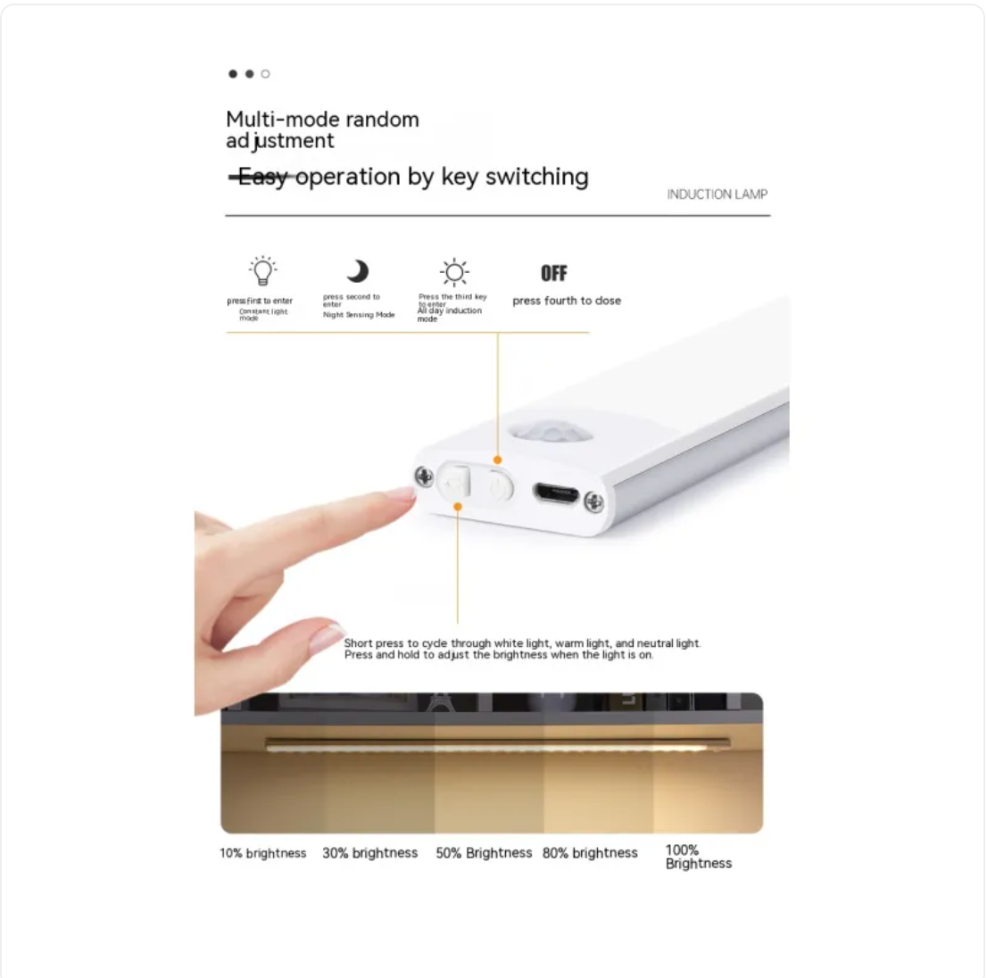 GlowMate™ Rechargeable Sensor Cabinet Light